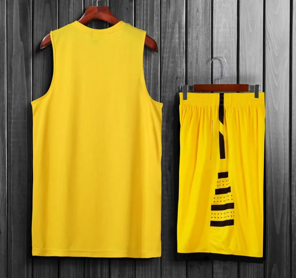 2 Piece Basketball Set Uniforms kits Sports clothes Adults Kids  Customized basketball jerseys and Shorts