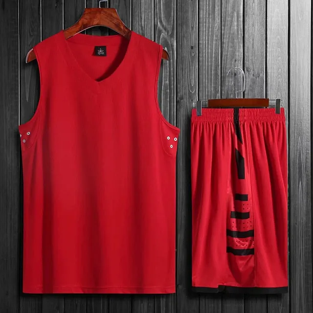 2 Piece Basketball Set Uniforms kits Sports clothes Adults Kids  Customized basketball jerseys and Shorts