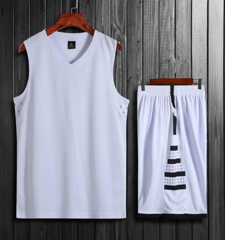2 Piece Basketball Set Uniforms kits Sports clothes Adults Kids  Customized basketball jerseys and Shorts