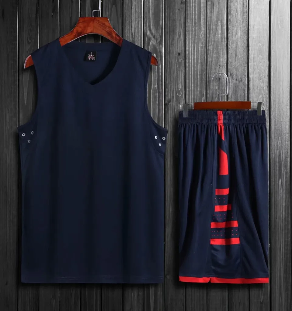 2 Piece Basketball Set Uniforms kits Sports clothes Adults Kids  Customized basketball jerseys and Shorts