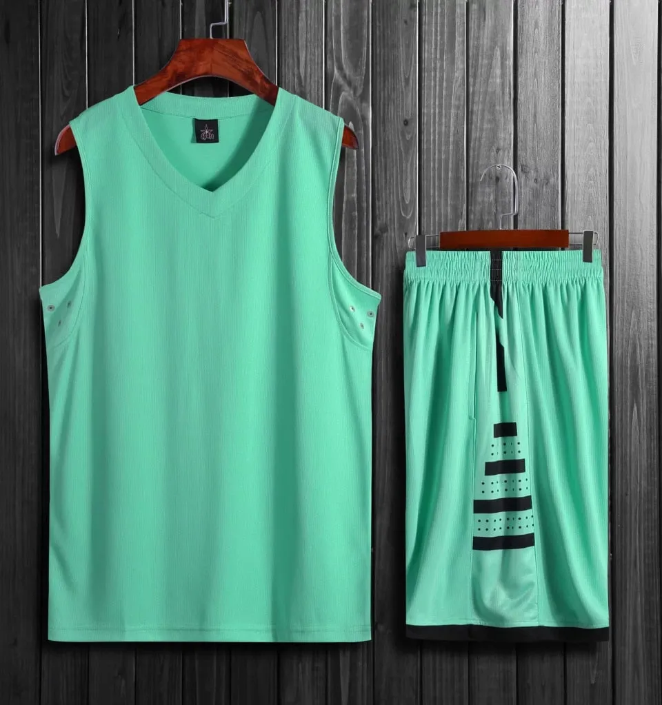 2 Piece Basketball Set Uniforms kits Sports clothes Adults Kids  Customized basketball jerseys and Shorts