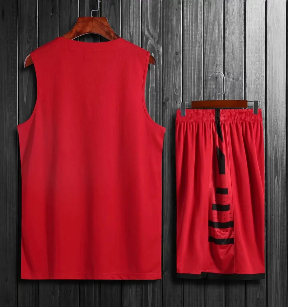 2 Piece Basketball Set Uniforms kits Sports clothes Adults Kids  Customized basketball jerseys and Shorts
