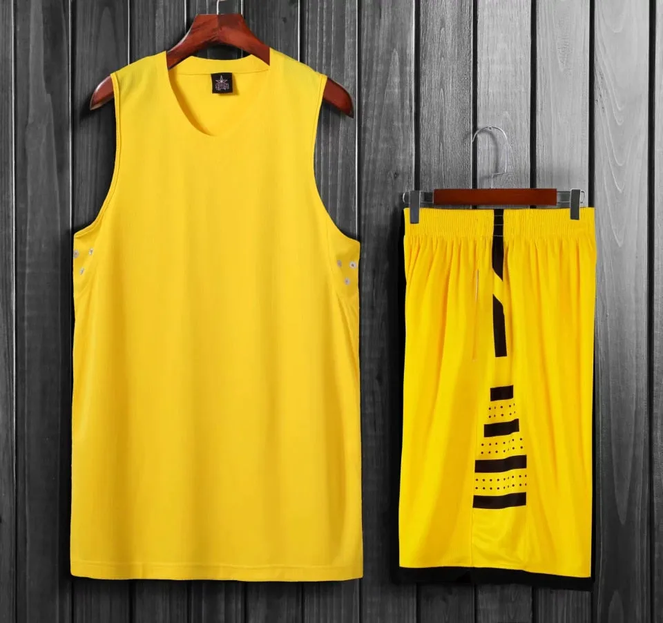 2 Piece Basketball Set Uniforms kits Sports clothes Adults Kids  Customized basketball jerseys and Shorts