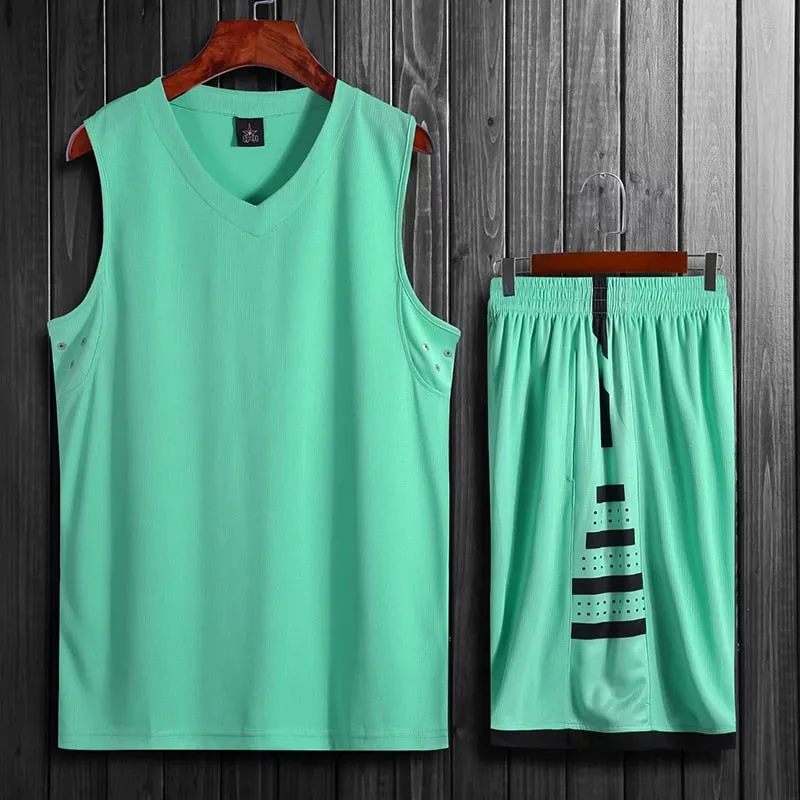 2 Piece Basketball Set Uniforms kits Sports clothes Adults Kids  Customized basketball jerseys and Shorts