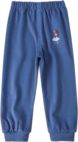 Baby Boy's Pull on Jogger Toddler Sweatpants Cotton Kids Cute artoon Elastic Waist Sports Pants Unisex Kids