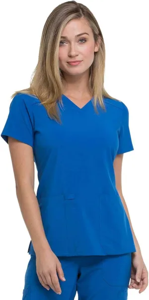 Dickies Women's Scrub Top V-Neck Top with 2 Pockets, Moisture Wicking and 360 Stretch Fabric - DK615