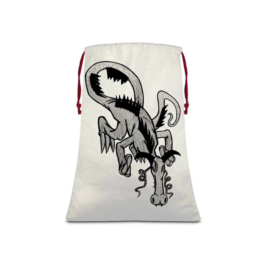 Dragon Sublimation Linen Drawstring Sack