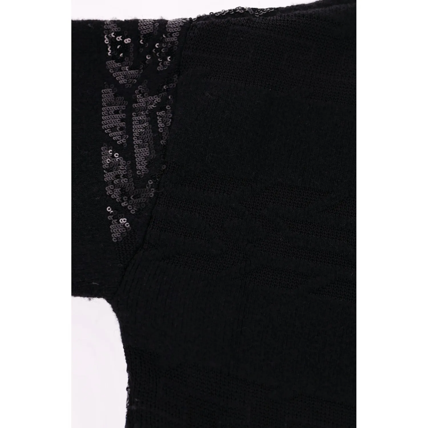 Louis Vuitton Sequin Embellished Knitted Wool Dress. Size 34FR