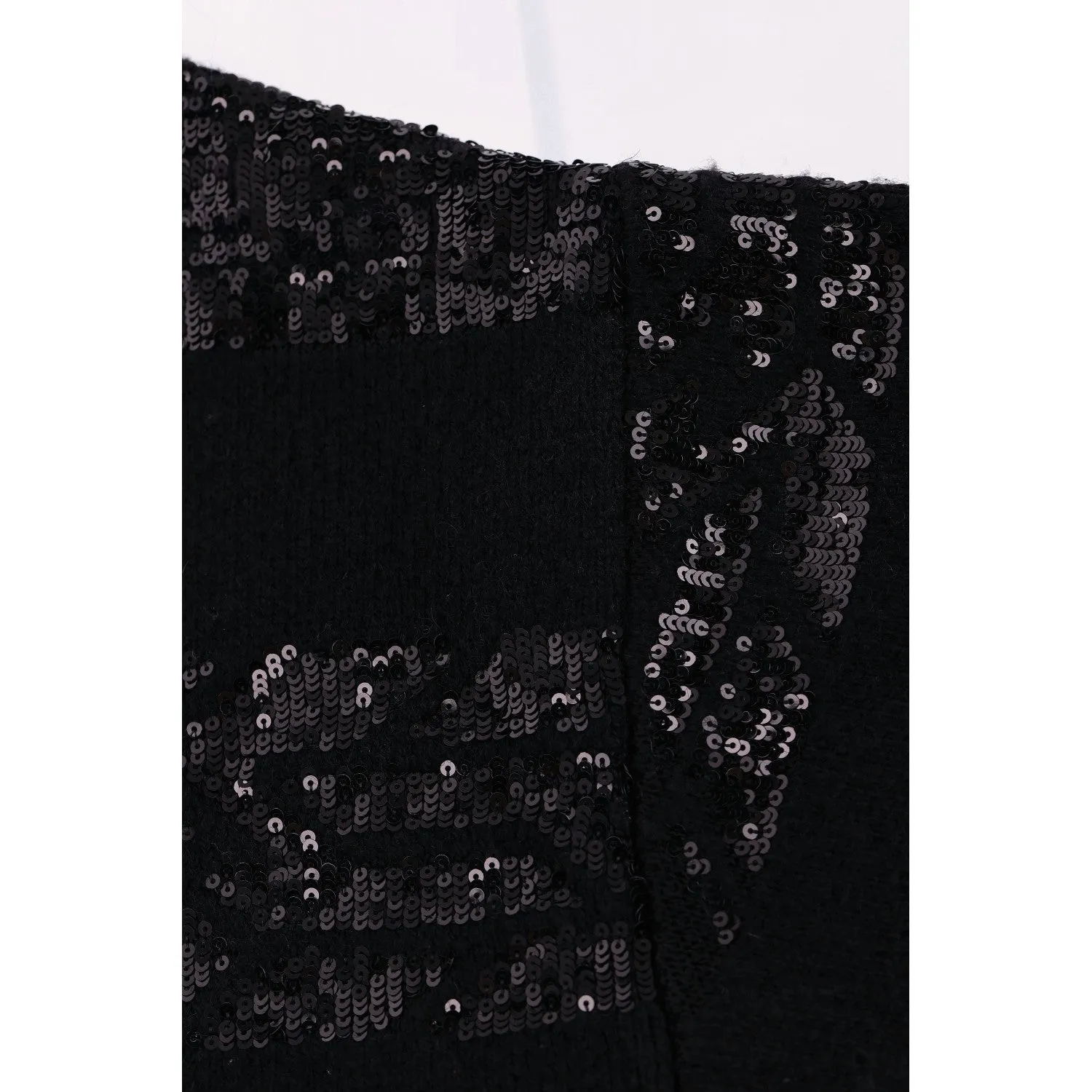 Louis Vuitton Sequin Embellished Knitted Wool Dress. Size 34FR