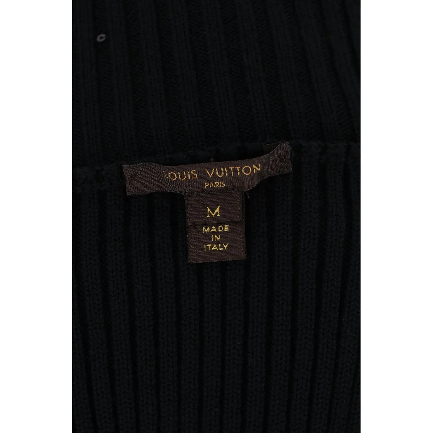 Louis Vuitton Sequin Embellished Knitted Wool Dress. Size 34FR