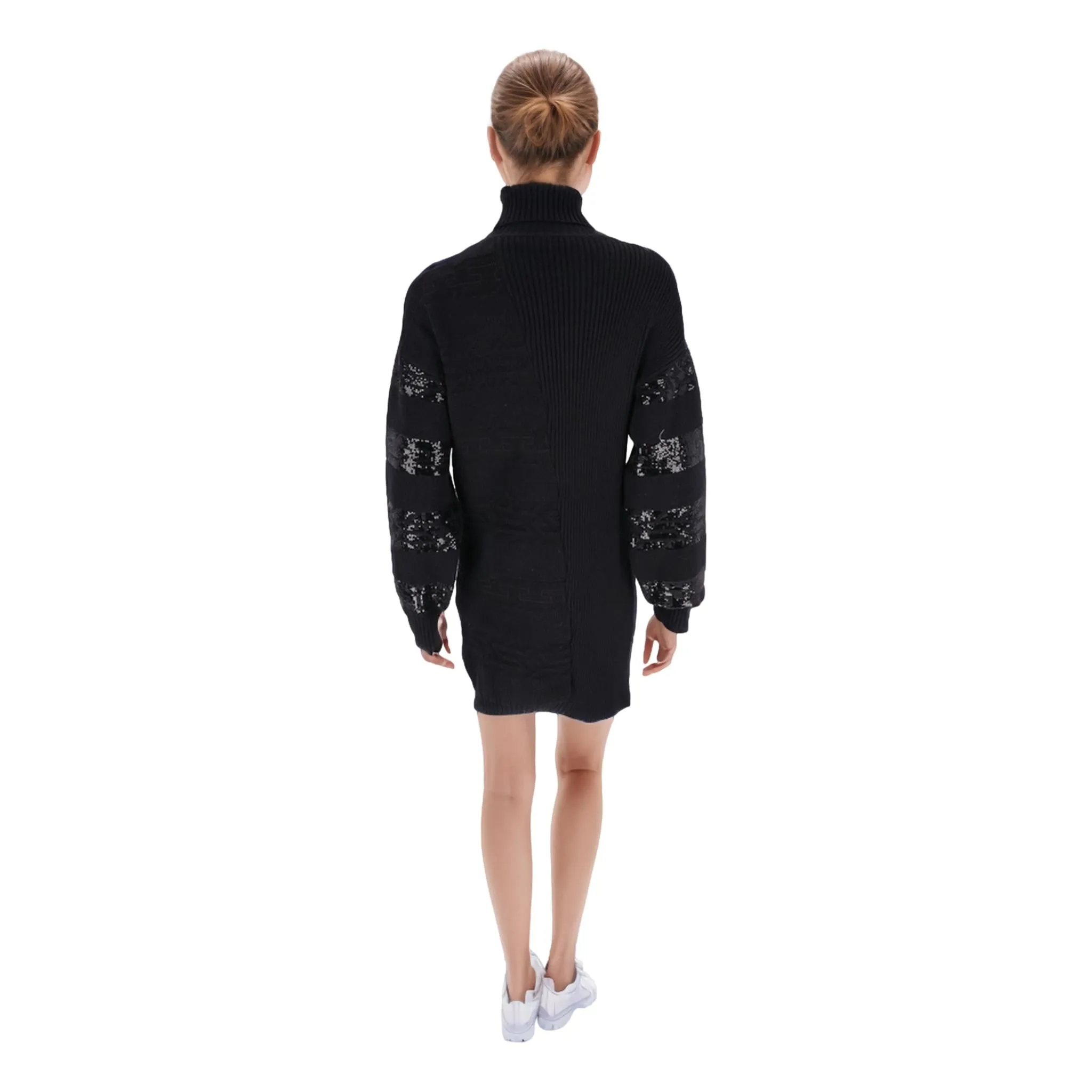 Louis Vuitton Sequin Embellished Knitted Wool Dress. Size 34FR