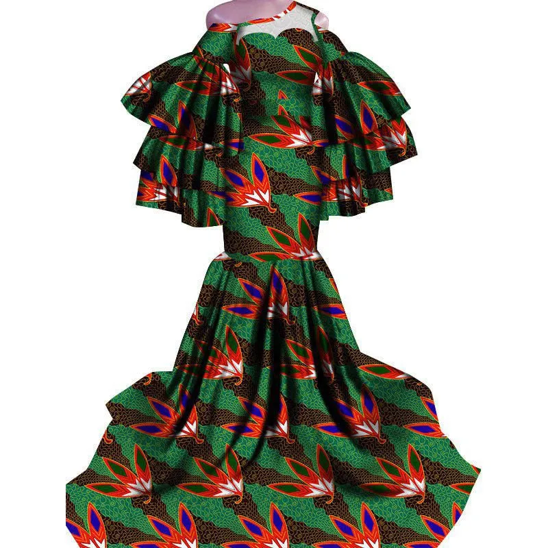LovelyRLovely African Print Traditional Fishtail Floor-length Dress