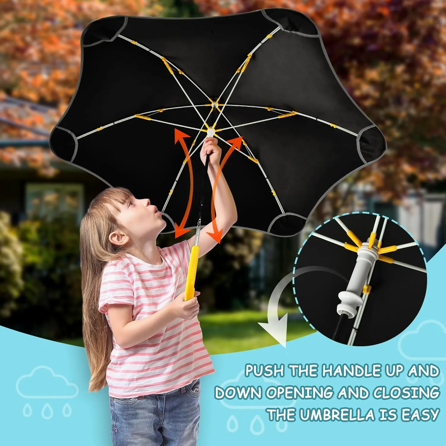 Small Umbrella for Kids Rain Umbrellas Umbrella Wind Resistant
