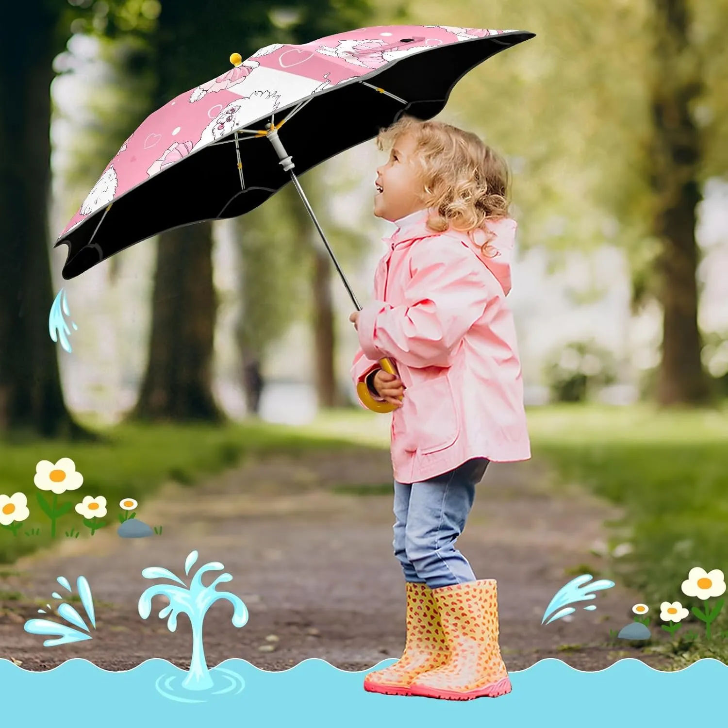Small Umbrella for Kids Rain Umbrellas Umbrella Wind Resistant