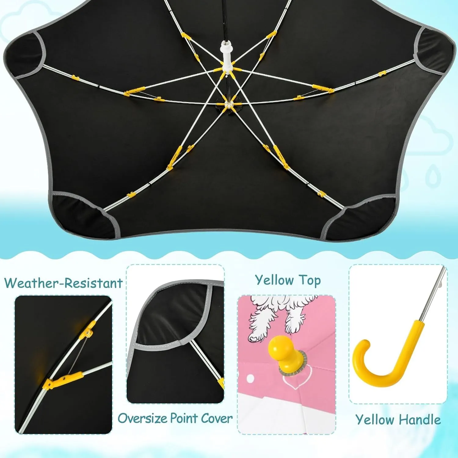 Small Umbrella for Kids Rain Umbrellas Umbrella Wind Resistant