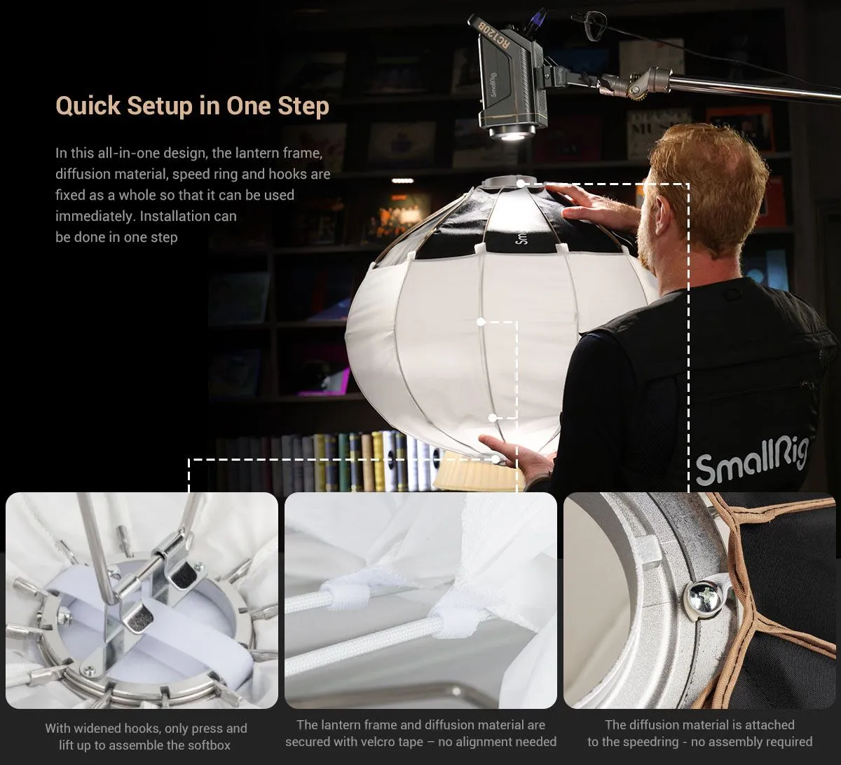 SmallRig RA-L65 Parabolic Softbox 3754