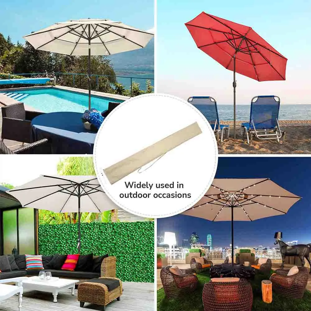 TheLAShop Patio Umbrella Covers with Zipper & Rod 5-13FT