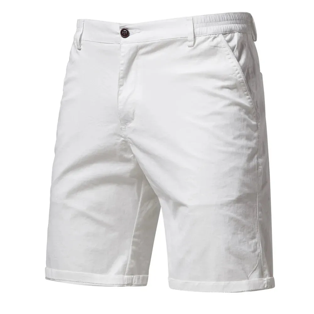 Wiaofellas  -  Men Casual Cotton Shorts Summer Sport Basketball Shorts Men Slim Soild Shorts Quick Dry Gym Beach Shorts Male Clothes Streetwear