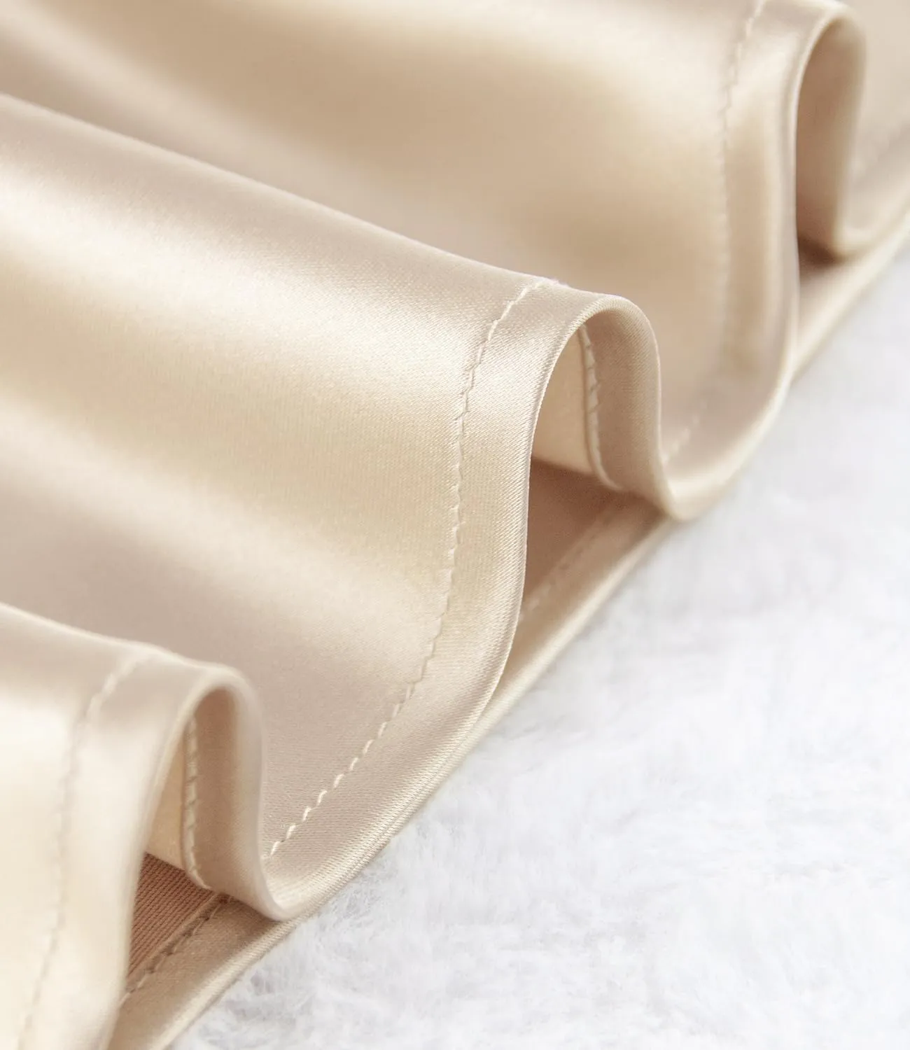 Women's Satin High Waist Hidden Elasticized Waistband Flared Casual A Line Midi Skirt